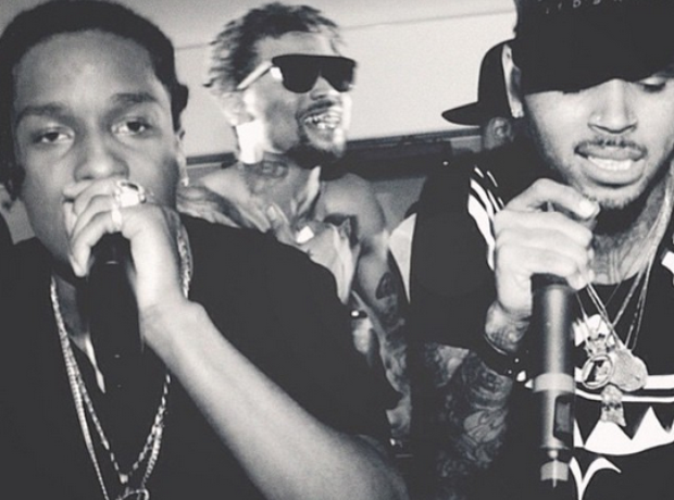 Chris Brown ASAP Rocky Cannes