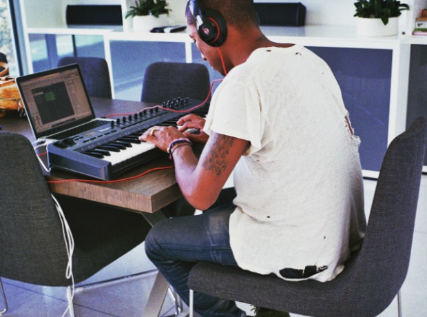Pharrell working