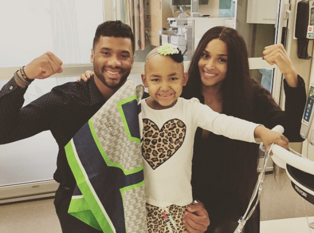 Ciara and Russell Wilson hospital