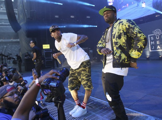 Chris Brown 50 Cent Summer Jam 2015 