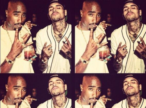 Chris Brown and Tupac