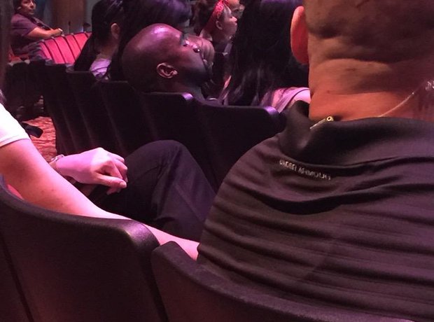 Kanye West asleep