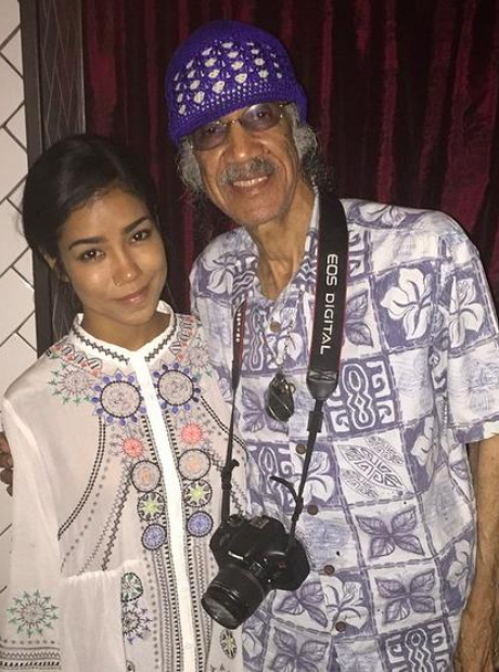Jhené Aiko and Dad