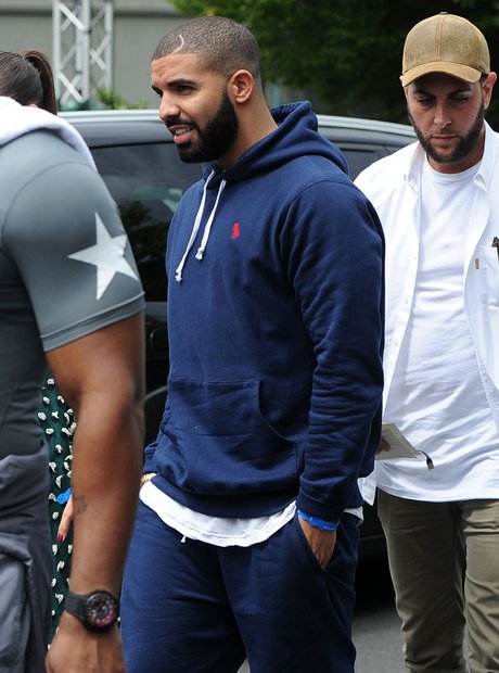 Drake attends Wimbledon Tennis Open 