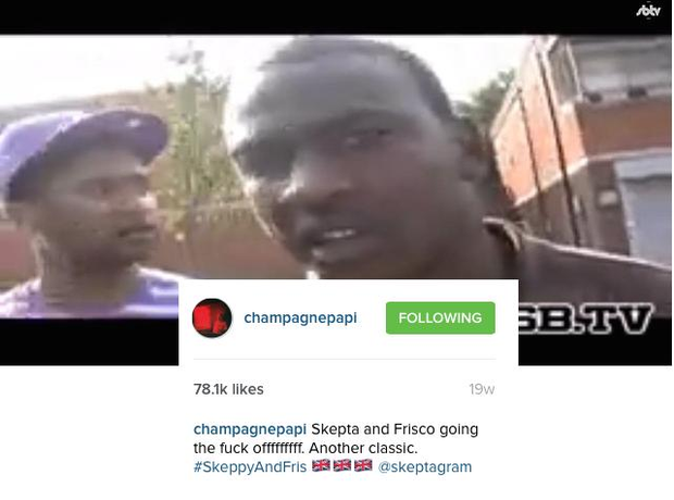 Drake Skepta Instagram 2