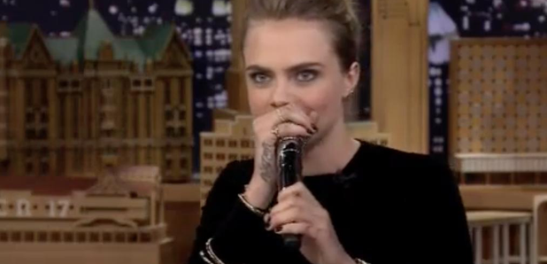 Cara Delevingne beatboxing