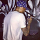 Image 6: Chris Brown painting a new piece of art