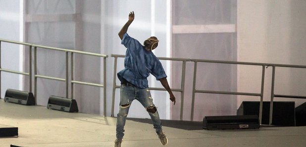 Kanye West onstage at Pan Am Games 2015