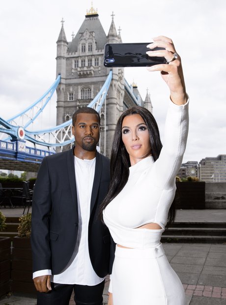Kim Kardashian and Kanye West Waxwork 2015