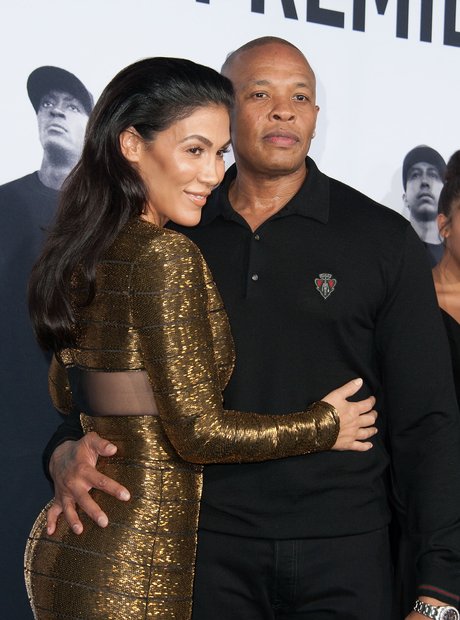Dr Dre and wife Straight Outta Compton Premiere