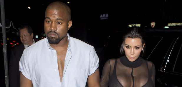 Kanye West and Kim Kardashian