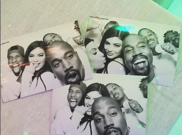 Kim Kardashian, Kanye West, Tyger, Kylie Polaroid 