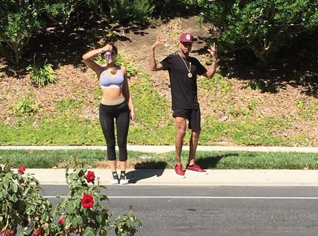 Kylie Jenner and Tyga Working Out 