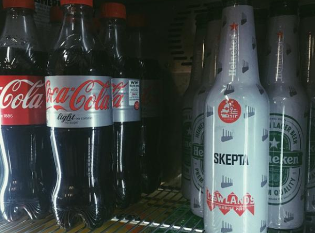 Skepta personalised bottle of beer