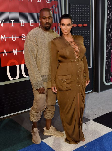 Kanye West and Kim Kardashian MTV VMAs 2015 