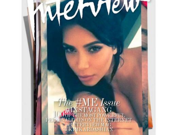 Kim Kardashian selfie Interview Magazine