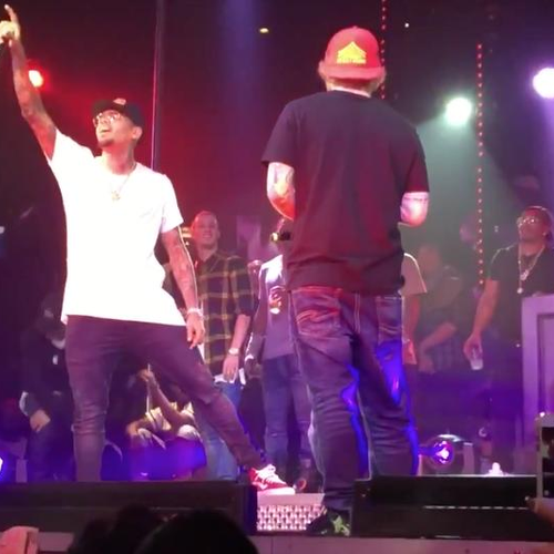 Chris Brown and Ed Sheeran Perform Loyal