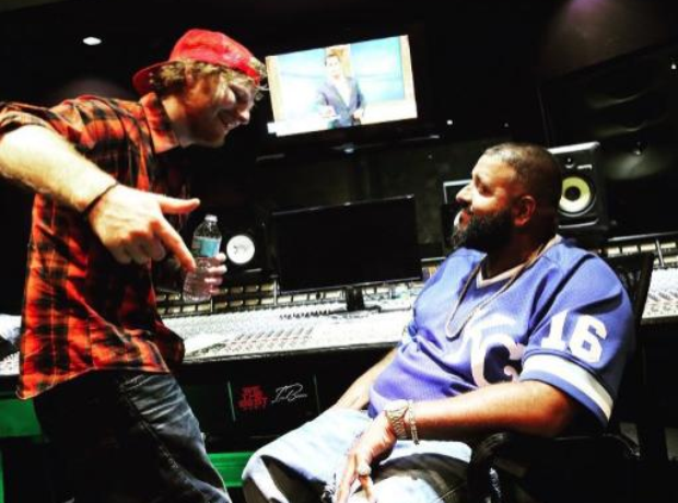 DJ Khaled and Ed Sheeran linked up in the studio. Will this be 