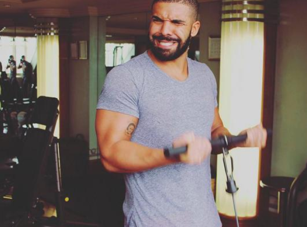 Drake at the gym