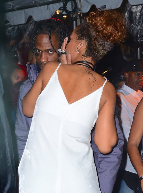 Rihanna and Travis Scott