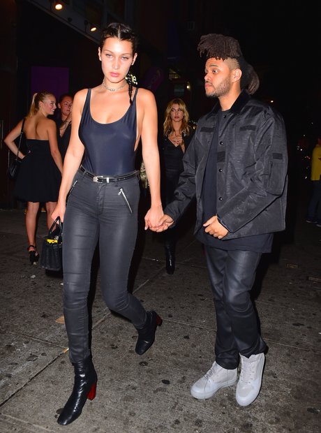 The Weeknd Supports Girlfriend Bella Hadid At NYFW