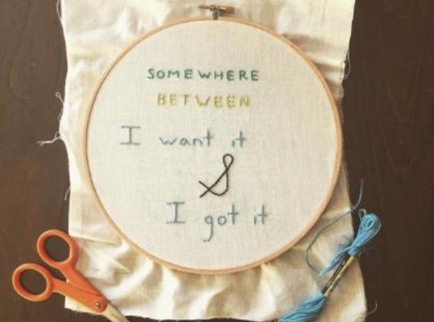 Drake Lyrics Embroidery