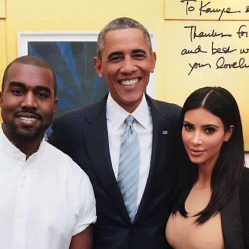 Kanye West Kim Kardashian Barack Obama