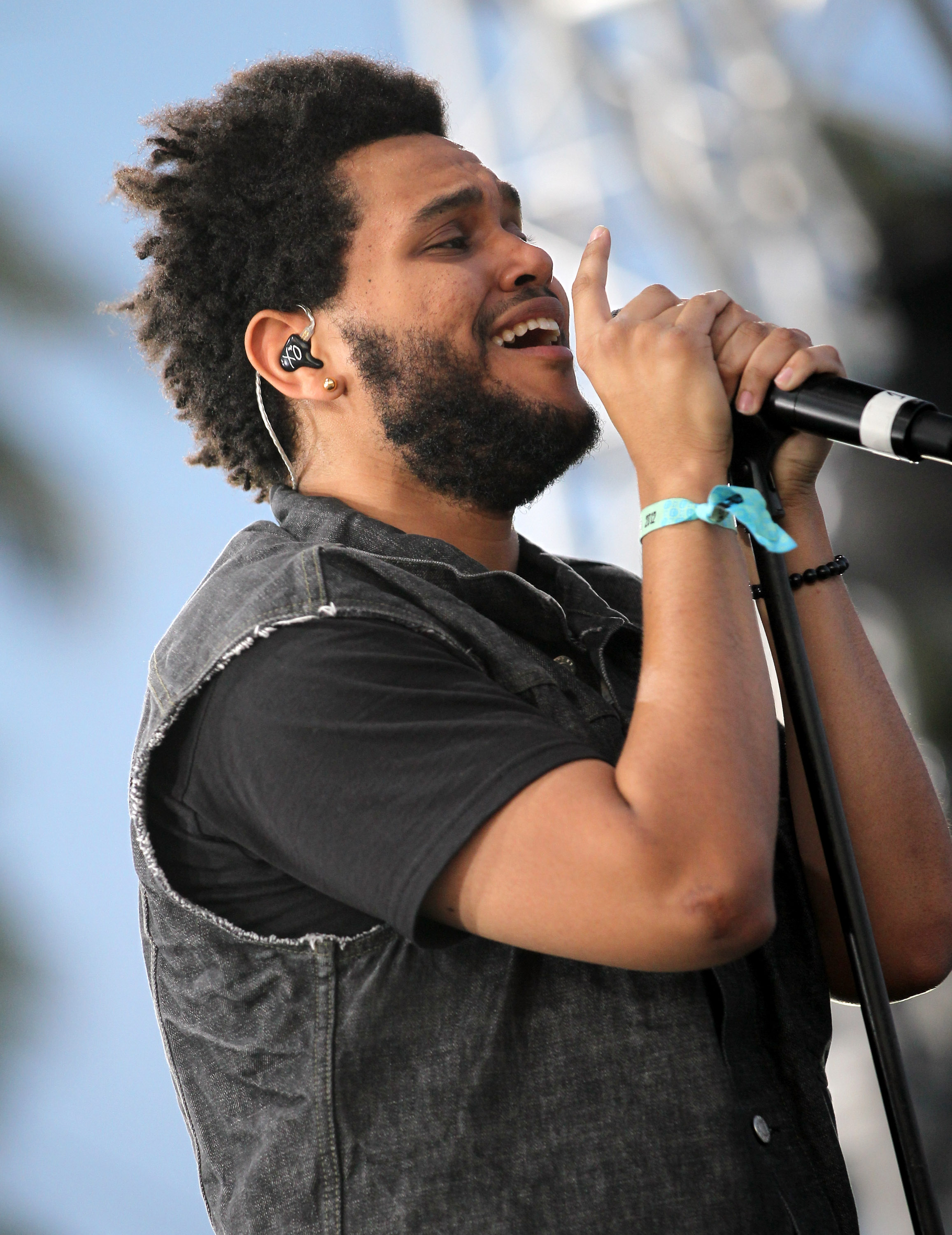 The Weeknd on stage