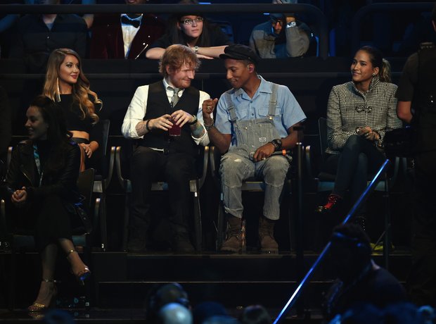 Pharrell and Ed Sheeran MTV EMA's 2015 Live