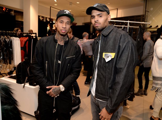 Chris Brown and Tyga 