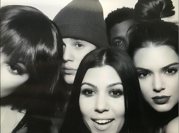 Kendall Jenner, Justin Bieber, Kylie Jenner at Ken