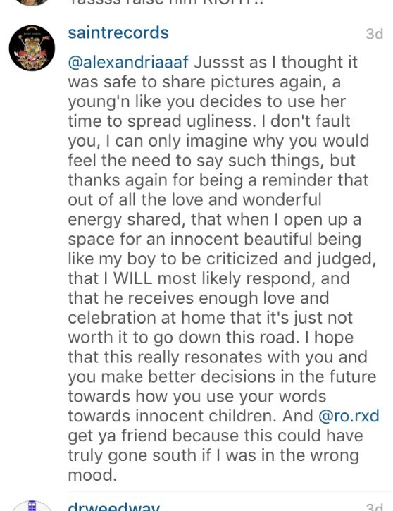Solange Instagram reply