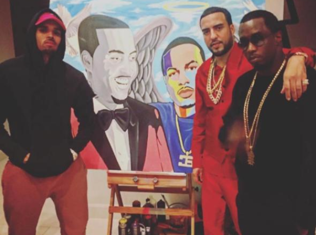 Chris Brown French Montana Painting