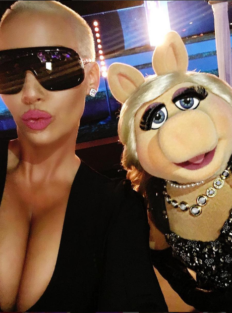 Amber Rose and Miss Piggy
