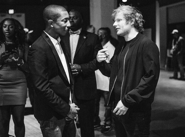Pharrell and Ed Sheeran
