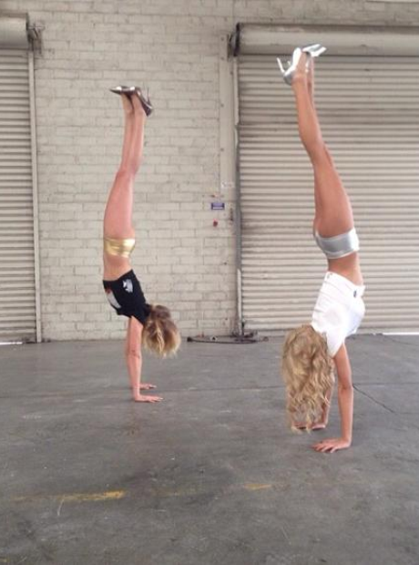 Pia Mia Handstand