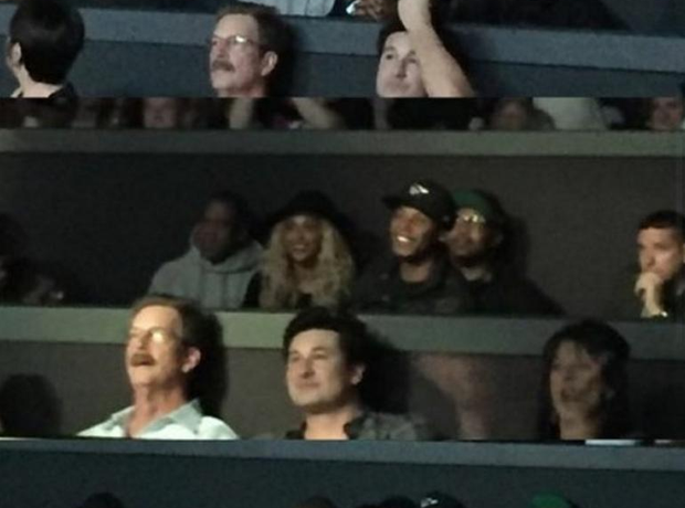 Beyonce and Jay Z at Britney concert 
