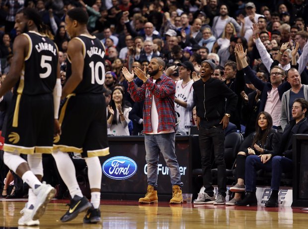 Drake Cleveland Cavaliers v Toronto Raptors Canada