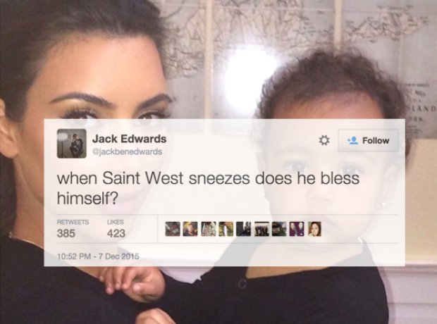 Saint West Twitter Reactions