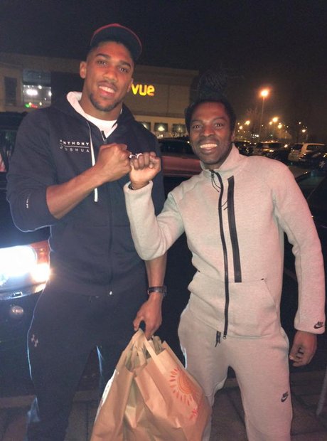 Anthony Joshua and Ras Kwame
