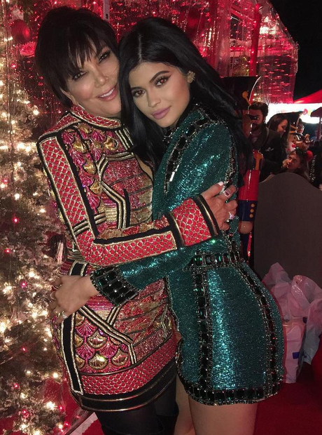 Kylie and Kris Jenner Christmas 2015 