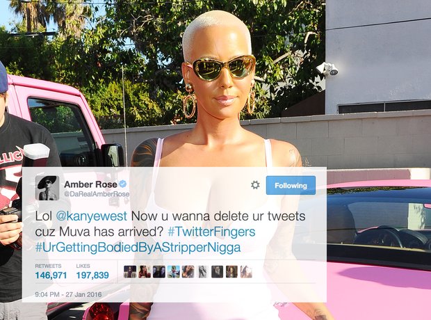 Amber Rose tweet to Kanye West