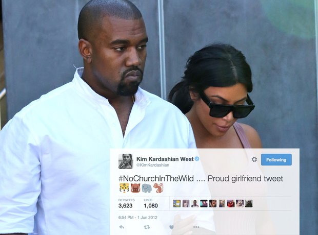  Kim Kardashian Kanye West proud girlfriend tweet