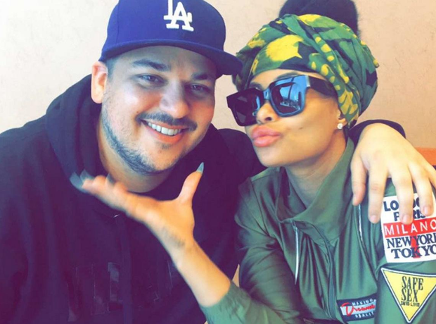 Blac Chyna and Rob Kardashian cosy up in Snapchat