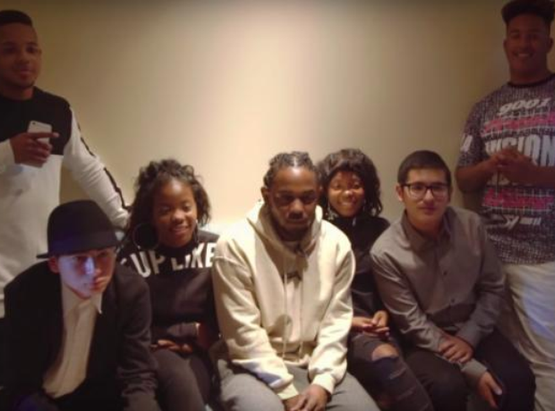 Kendrick Lamar Students at Grammys 
