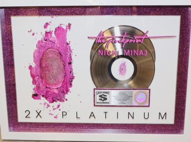 The Pinkprint Double Platinum plaque