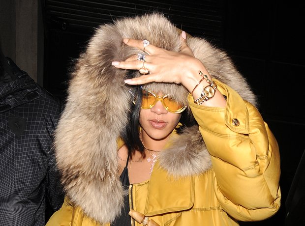 Rihanna in London ahead of Brit Awards