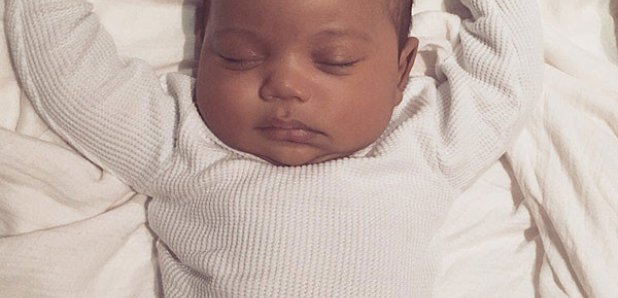 saint west first pic kim k instagram