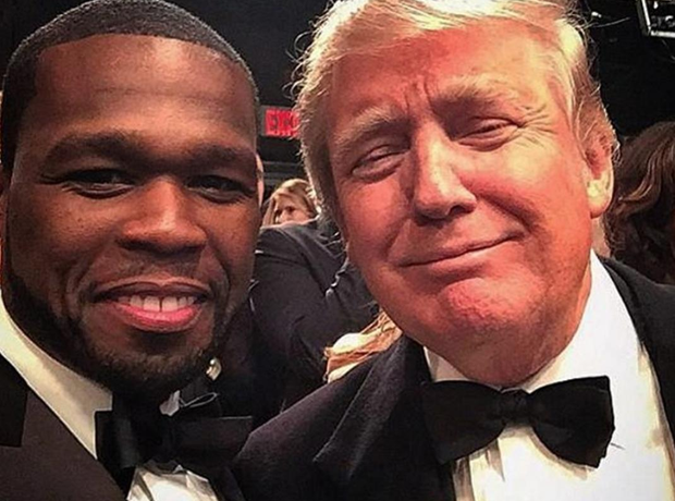 50 cent and Donald Trump