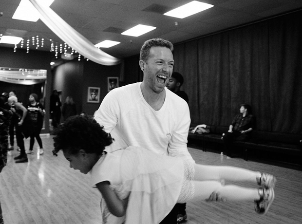 Chris Martin and Blue Ivy